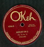 The OKeh Laughing Record Number Two / Minuet in G [78]