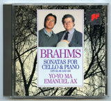 Brahms Sonatas for Cello & Piano, by Yo-Yo Ma and Emanuel Ax [CD]