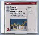 Mozart, The Great Piano Concertos, Nos. 19, 20, 21, 23, 24, and 2 Concert Rondos [CD]