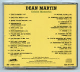 Golden Memories, by Dean Martin [CD]