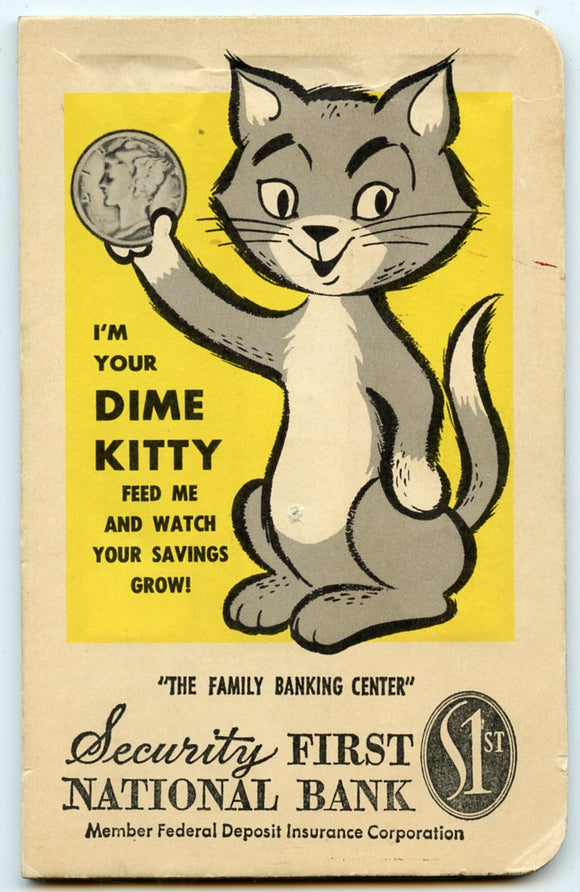 Dime Bank Saver, Security First National Bank, Sheboygan, WI