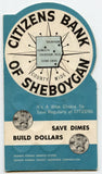 Dime Bank Saver, Citizens Bank of Sheboygan, WI