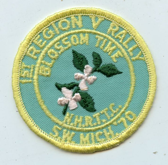 1st Region Y Rally, S. W. Michigan, 1970, Blossom Time [Patch]