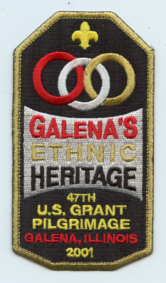 Galena's Ethnic Heritage, 47th U. S. Grant Pilgrimage, Galena, Illinois, 2001 [Patch]