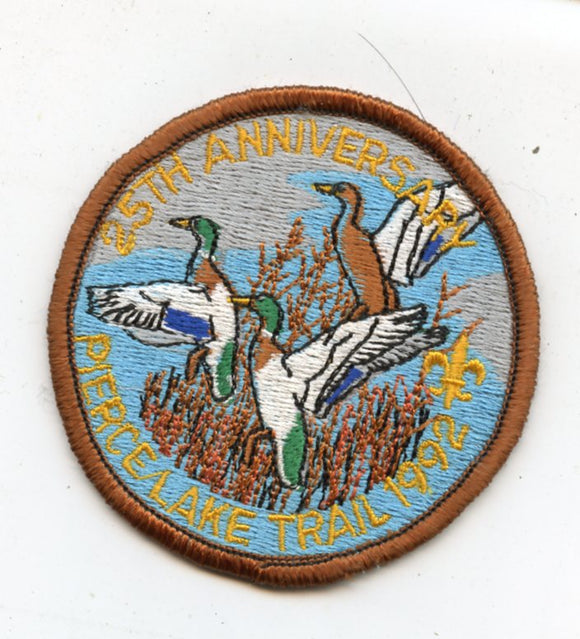 Pierce Lake Trail, 1992, 25th Anniversary, BSA [Patch]