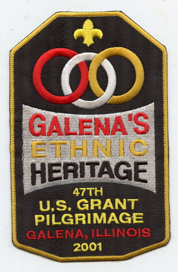Galena's Ethnic Heritage, 47th U. S. Grant Pilgrimage, Galena, Illinois, 2001 [Patch]