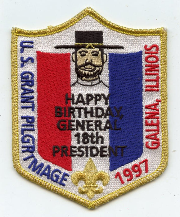 U. S. Grant Pilgrimage 1977 Galena, Illinois, Happy Birthday General 18th President [Patch]