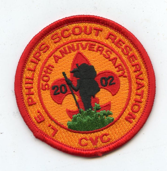 L E Phillips Scout Reservation CVC, 50th Anniversary 2002 [Patch]