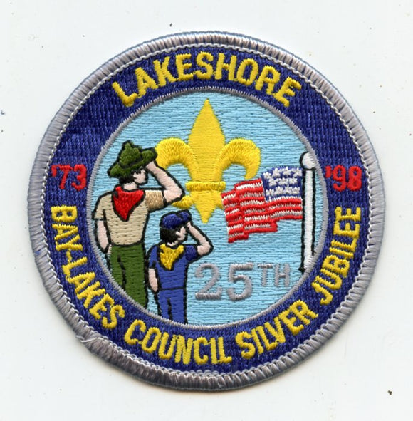 Bay-Lakes Council Silver Jubilee 25th 1973-1998, Lakeshore [Patch]