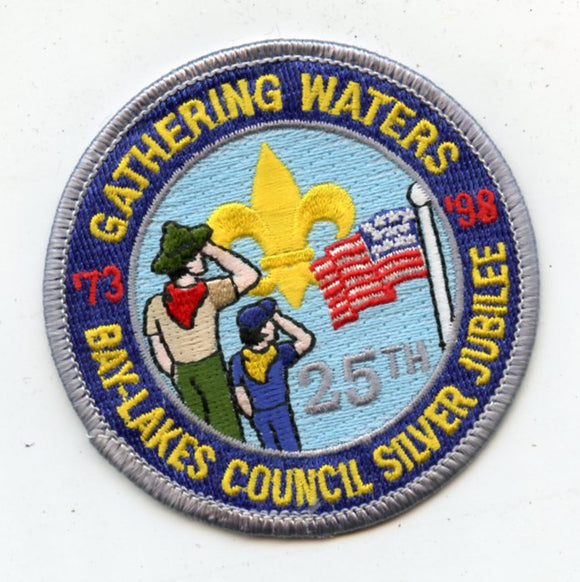 Bay-Lakes Council Silver Jubilee 25th 1973-1998, Gathering Waters [Patch]