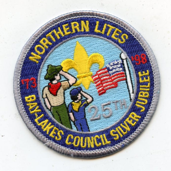 Bay-Lakes Council Silver Jubilee 25th 1973-1998, Northern Lites [Patch]