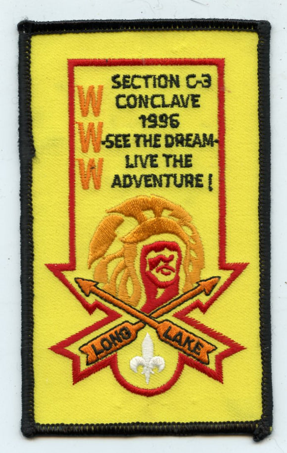 Section C-3 Conclave, 1996, WWW, Long Lake, See the Dream-Live the Adventure! [Patch]