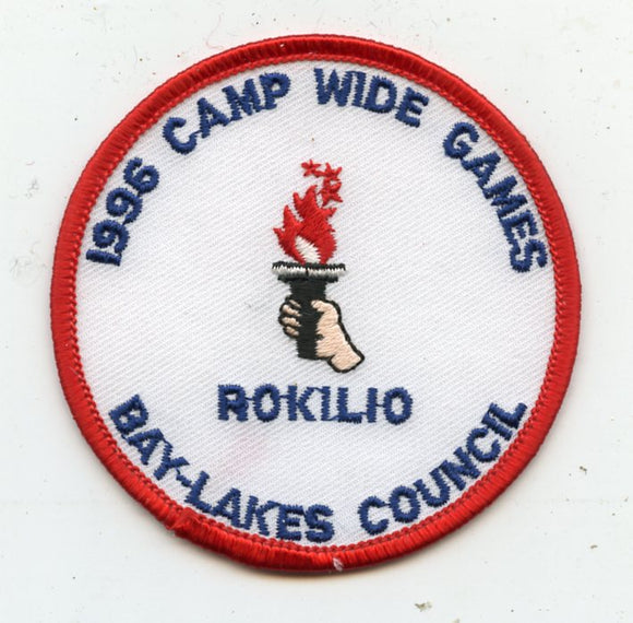 Bay-Lakes Council 1986 Camp Rokilio, Camp Wide Games [Patch]