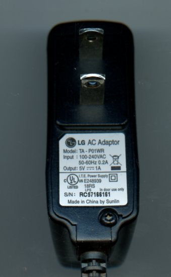 LG, AC Adapter, TA-P01WR [Electronics]