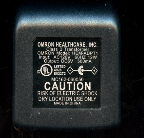 Omicron Healthcare, AC Adapter, Model HEM-ADPT1 [Electronics]