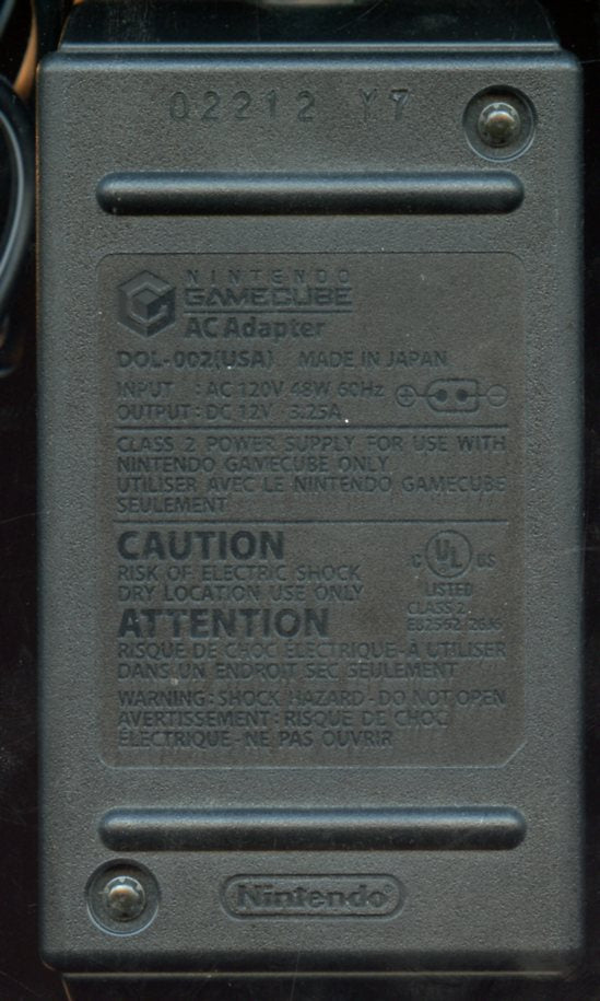 Nintendo Gamecube Power Supply AC Adapter DOL-002 Original Power Cord [Electronics]