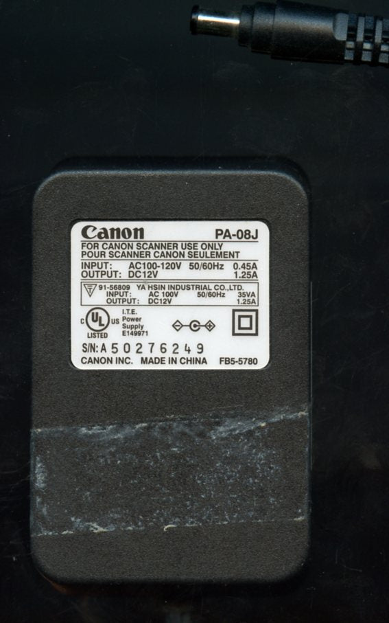 Canon Scanner, Adaptor, PA-08J [Electronics]