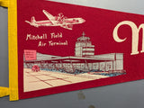 Mitchell Field Air Terminal, MIlwaukee, WI Souvenir  [Pennant]