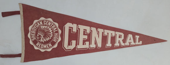 Sheboygan Central High School Redmen, Sheboygan, WI Souvenir  [Pennant]
