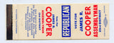 James R. Cooper, Assemblyman, 23rd District, West Allis, WI [Matchbook Cover]