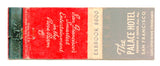 The Palace Hotel, San Francisco, CA [Matchbook Cover]