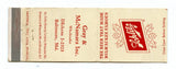 Schlitz Beer, Gray & McNamara, Baltimore, MD [Matchbook Cover]