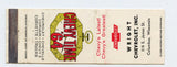 Wright Chevrolet, Inc., Chevy Time '64, Columbus, WI [Matchbook Cover]