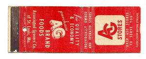 AG Stores, St. Louis, MO [Matchbook Cover]