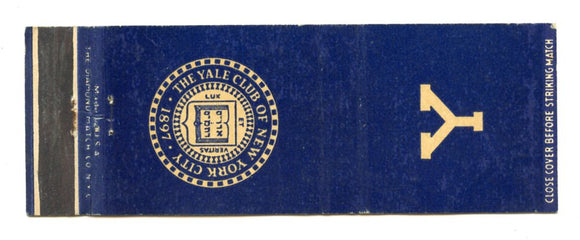 The Yale Club of New York City [Matchbook Cover]