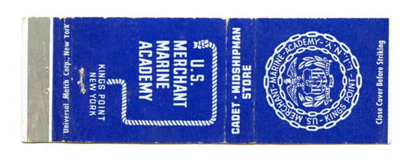 U. S. Merchant Marine Academy, Kings Point, NY [Matchbook Cover]