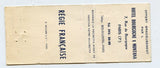 de Bourgogne & Montana Hotel, Paris, France [Matchbook Cover]