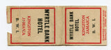 Myrtle Bank Hotel, Kingston, Jamaica [Matchbook Cover]
