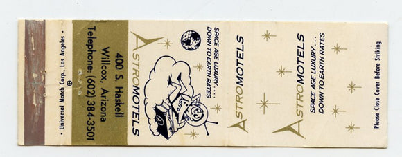 Astro Motels, Willcox, AZ [Matchbook Cover]