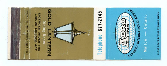 Aero Inn, Malton, Ontario, Canada [Matchbook Cover]