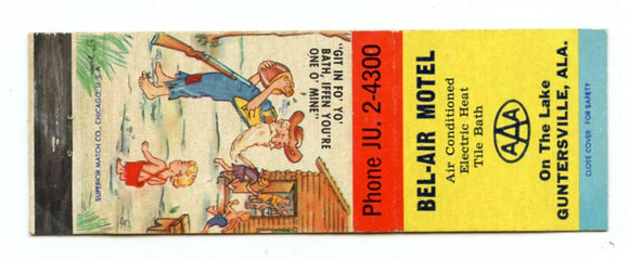 Bel-Air Motel, Guntersville, AL [Matchbook Cover]