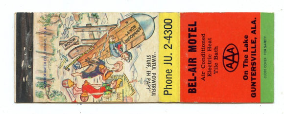 Bel-Air Motel, Guntersville, AL [Matchbook Cover]