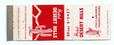 Hotel Desert Hills, Phoenix, AZ [Matchbook Cover]