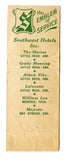 Marion Hotel, Little Rock, AR [Matchbook Cover]