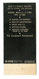 Alexandria Hotel, Los Angeles, CA [Matchbook Cover]