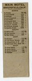 Main Motel, Bakersfield, CA [Matchbook Cover]