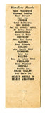 El Cortez Hotel, San Diego, CA [Matchbook Cover]