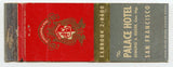 Palace Hotel, San Francisco, CA [Matchbook Cover]