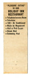 Colorado Springs Holiday Inn, Colorado Springs, CO [Matchbook Cover]