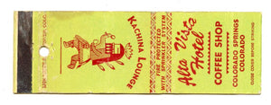 Alta Vista Hotel, Colorado Springs, CO [Matchbook Cover]