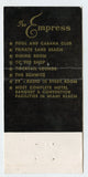 Empress Par Excellence, Miami Beach, FL [Matchbook Cover]
