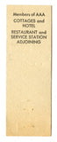 Suwannee Gables Restaurant Cottages and Hotel , Cross City, FL [Matchbook Cover]