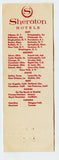 Sheraton Hotels [Matchbook Cover]