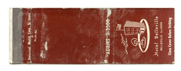 Belleville Hotel, Belleville, IL [Matchbook Cover]