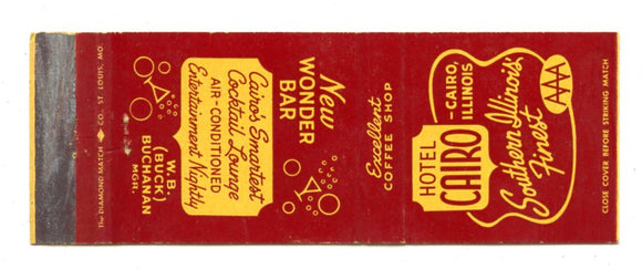 Cairo Hotel, Cairo, IL [Matchbook Cover]