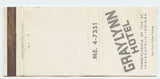 Graylynn Hotel, Indianapolis, IN [Matchbook Cover]